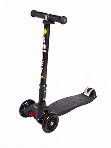 Трехколесный самокат Smiley Maxi складной, черный (Smiley, 8522 SBk)